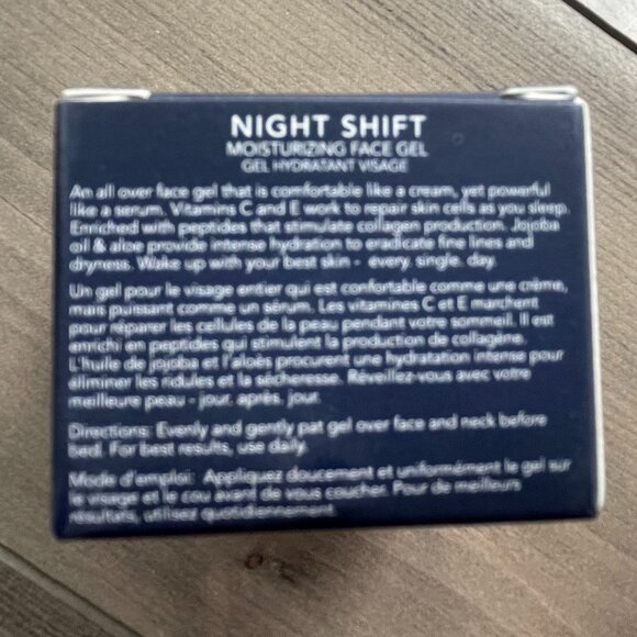 NIB: Eight Saints Night Shift Hydration Peptide-Rich Anti-Aging Gel Moisturizer - Picture 5 of 5